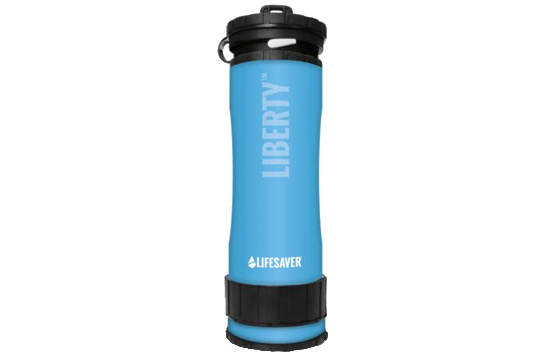 LifeSaver Liberty™ water bottle with a filter, blue Advantageously