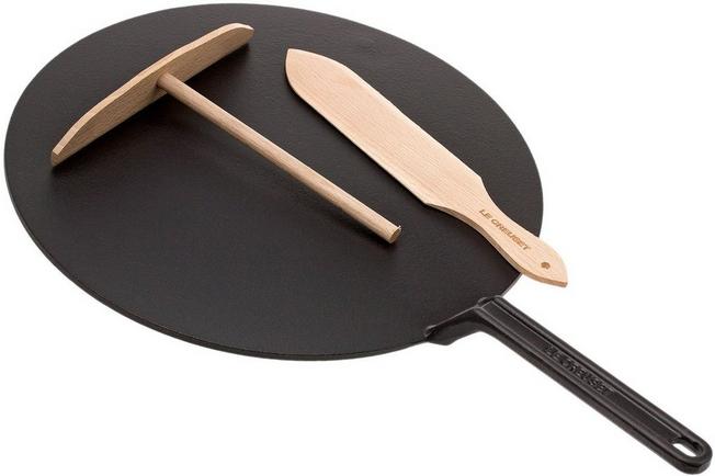 Le Creuset poêle à crèpes en fonte 32 cm, noir