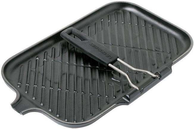 schot Ondergedompeld semester Le Creuset grillpan/skillet 36 cm zwart met inklapbaar handvat | Voordelig  kopen bij knivesandtools.be