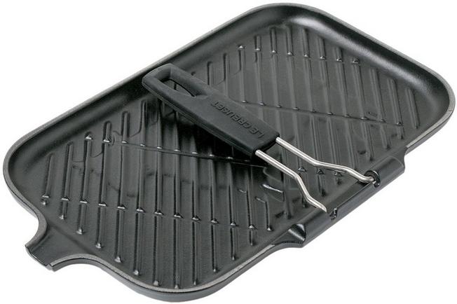 Le Creuset Poêle grill noir 36cm fonte poignée silicone 