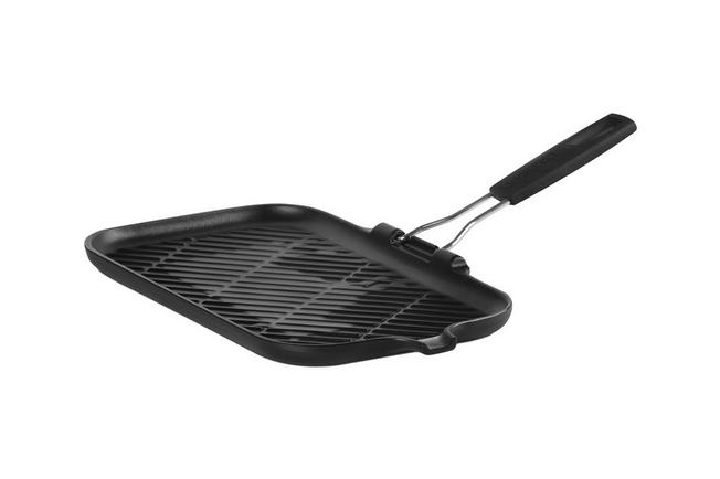 Afbeelding voor Le Creuset grillpan/skillet 36 cm zwart met inklapbaar handvat