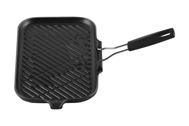 Afbeelding voor Le Creuset grillpan/skillet 36 cm zwart met inklapbaar handvat