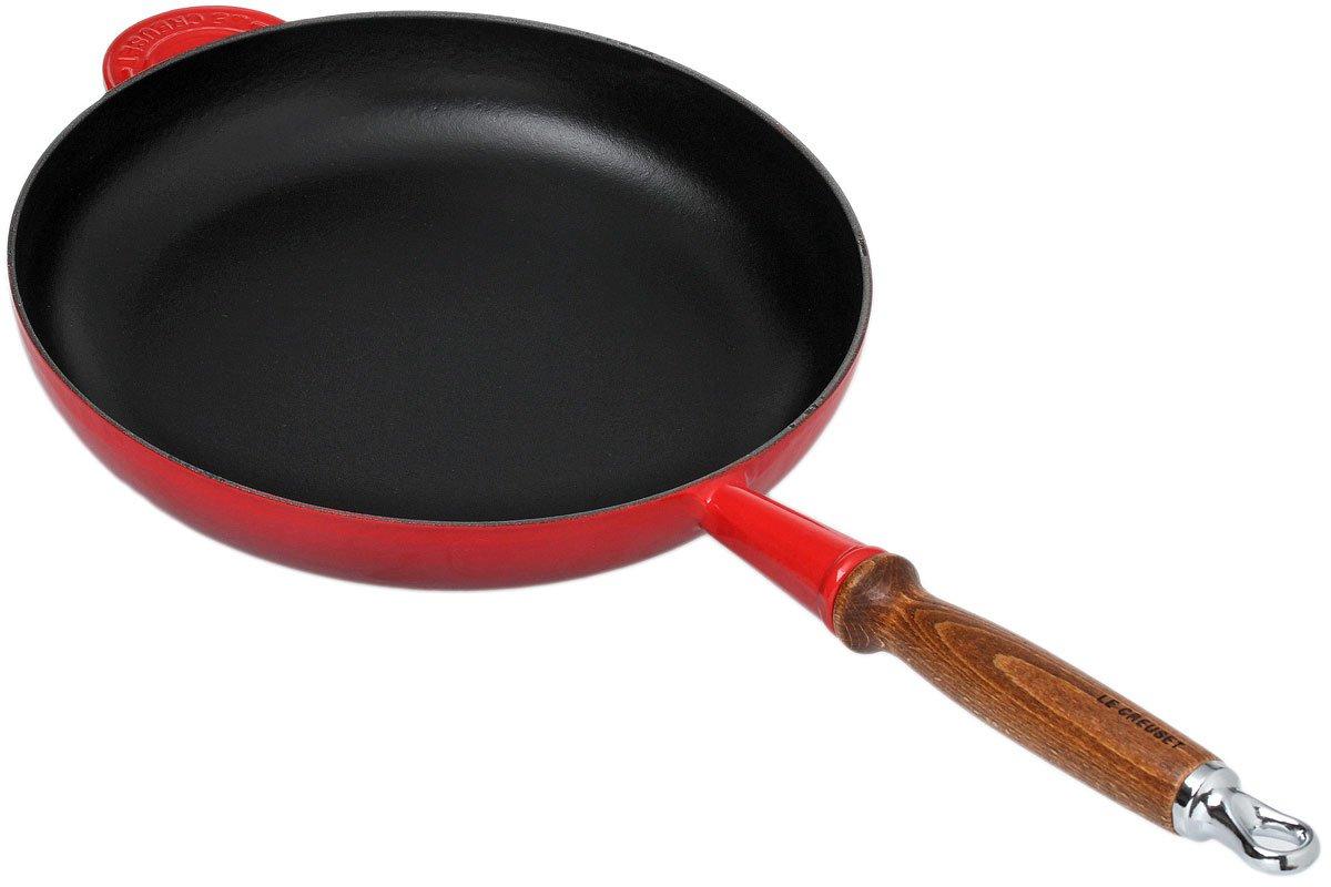 Pot Art Cast Iron Induction Frying Pan, 28cm, Red - KARACA UK