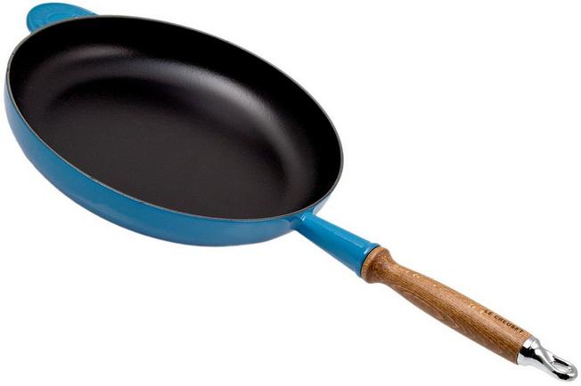 Le Creuset frying pan - 28 L marseille blue | Advantageously shopping Knivesandtools.com