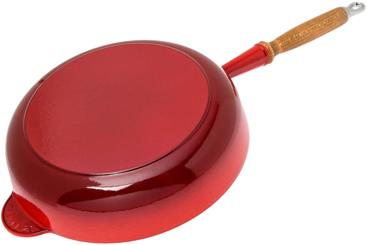 Logisch calorie Maken Le Creuset gietijzeren sauteerpan / sauteuse kersenrood, 28 cm, 3,6 liter |  Voordelig kopen bij knivesandtools.be