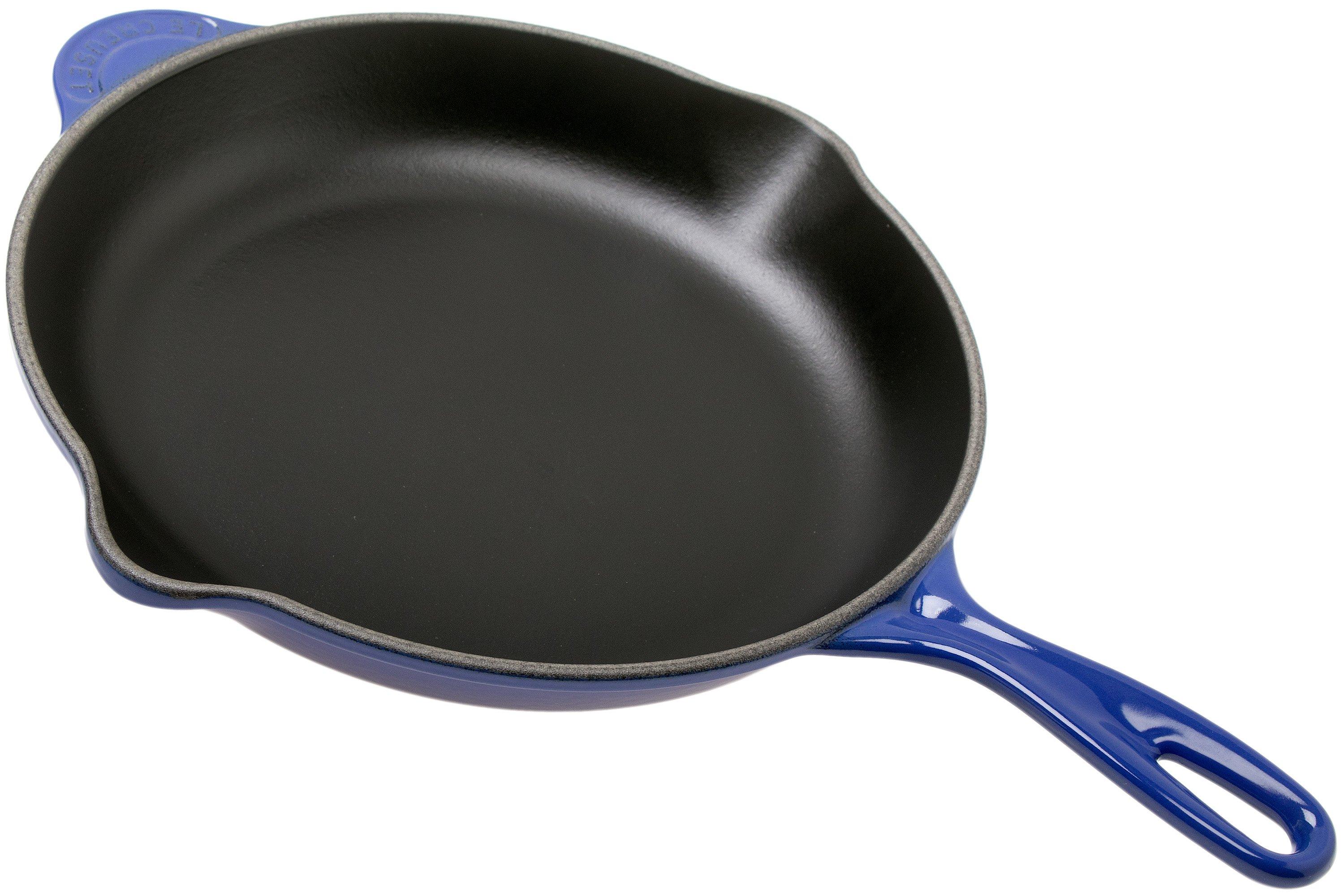 Le Creuset Tradition 20124266300460 Cast Iron Skillet 26 Cm Round Blue Advantageously 