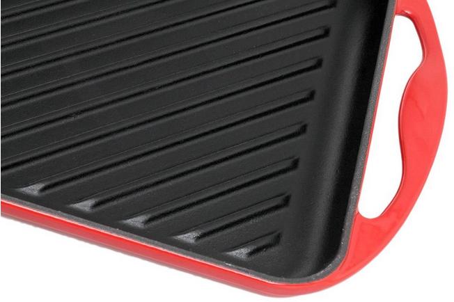 Le Creuset grill pan/skillet 20cm square, Red  Advantageously shopping at