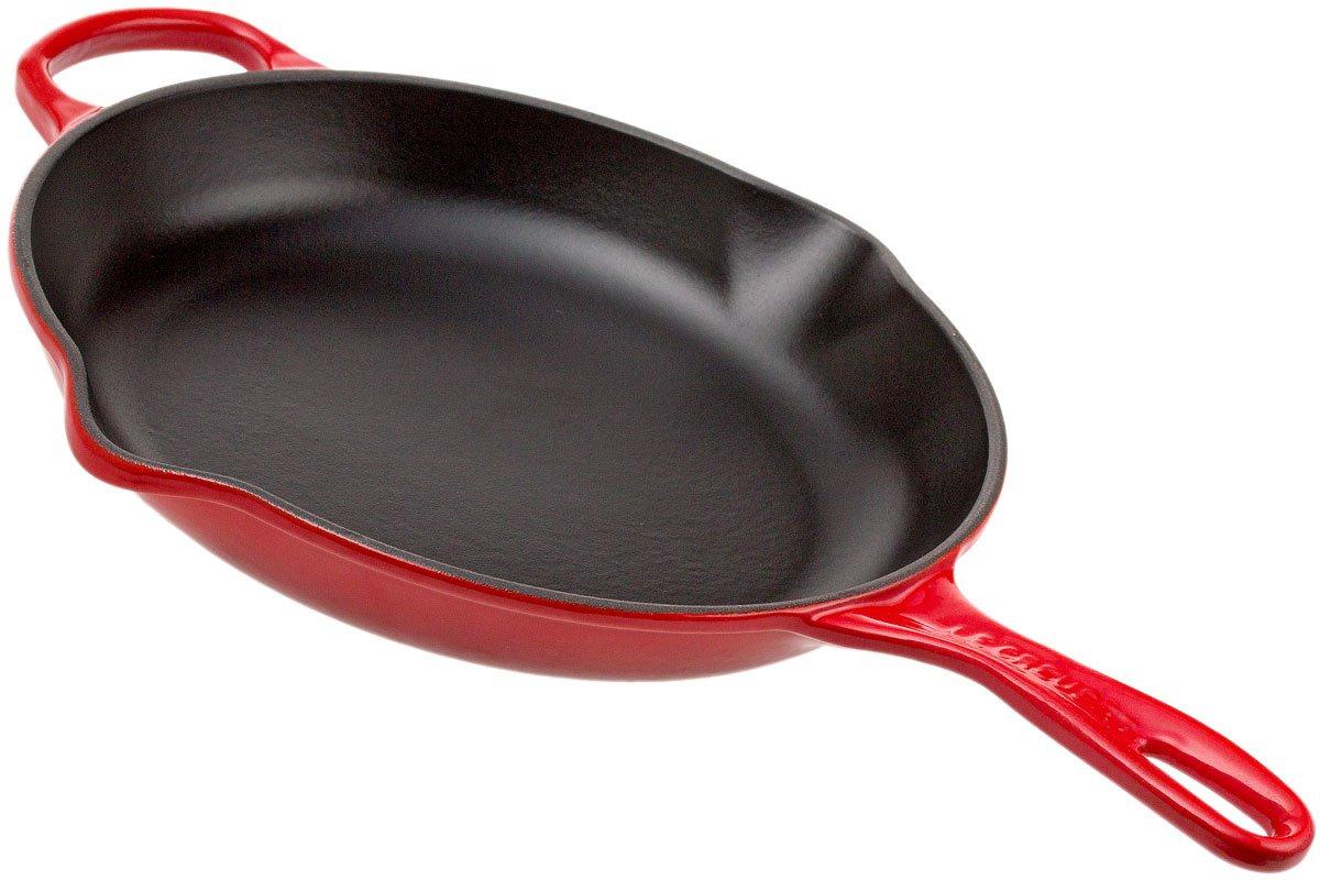 Le Creuset grill pan/skillet 26cm square, Red  Advantageously shopping at