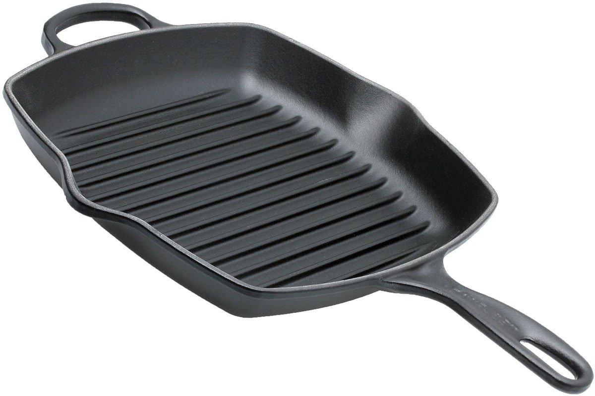 Afkeer grens Afm Le Creuset grillpan/skillet 26cm vierkant, zwart | Voordelig kopen bij  knivesandtools.be