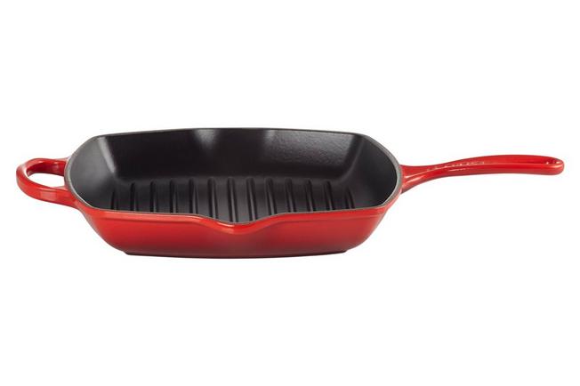 Image for Le Creuset grill pan/skillet 26cm square, Red