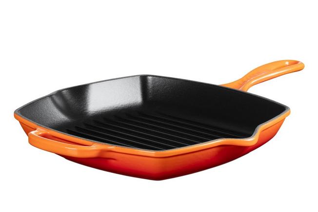 Image for Le Creuset grill pan/skillet 26cm square, orange
