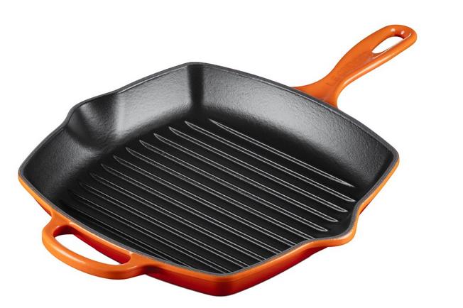 Image for Le Creuset grill pan/skillet 26cm square, orange