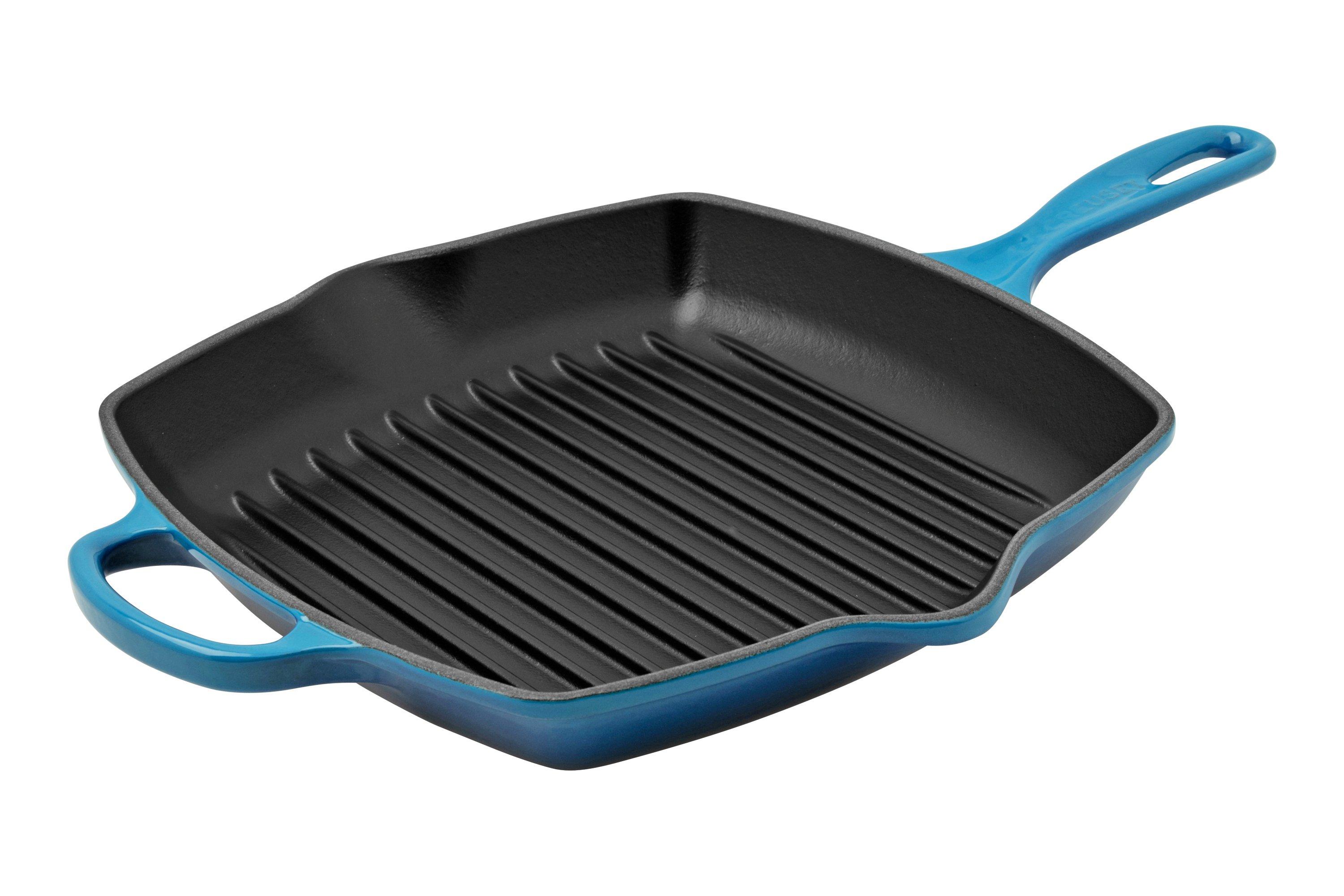 Le Creuset Signature square grill pan/skillet, 26 cm, azure Advantageously shopping at