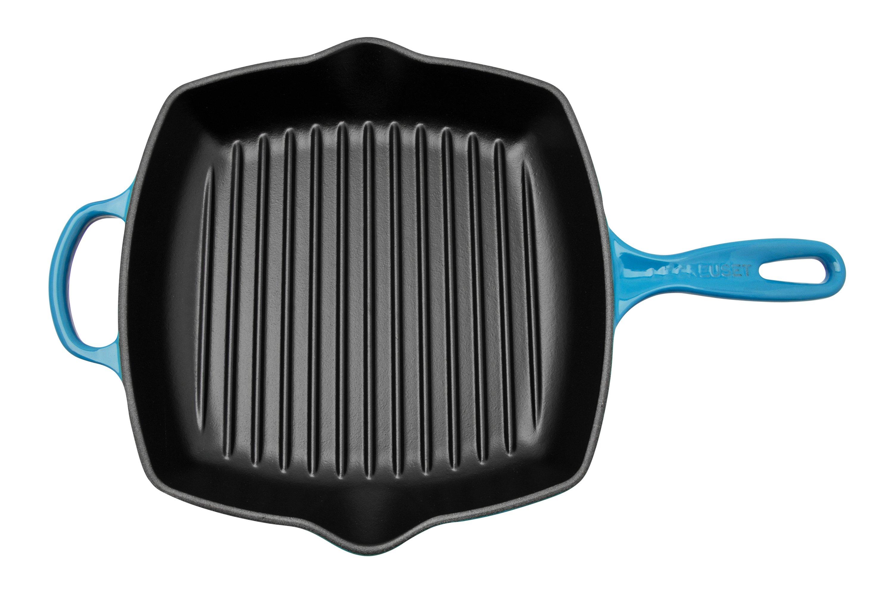 Le Creuset Signature square grill pan/skillet, 26 cm, azure