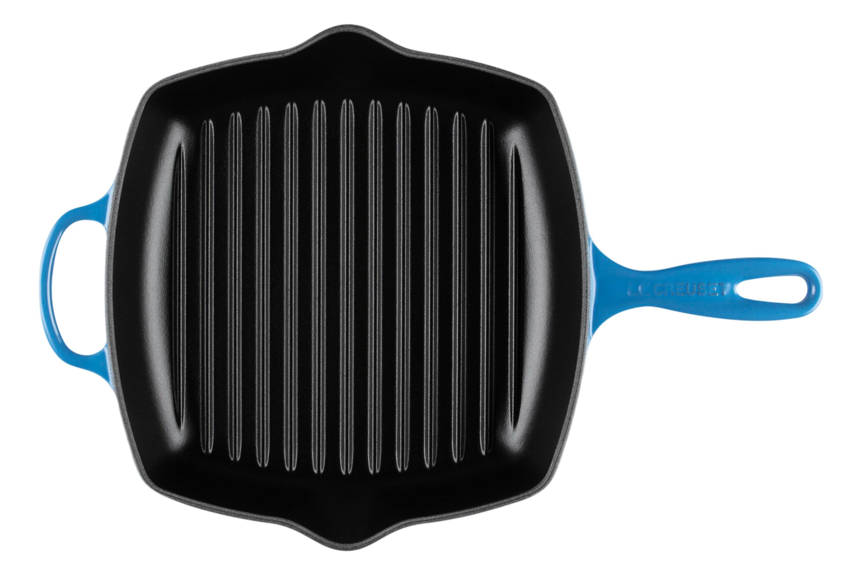Le Creuset Signature square grill pan/skillet, 26 cm, azure