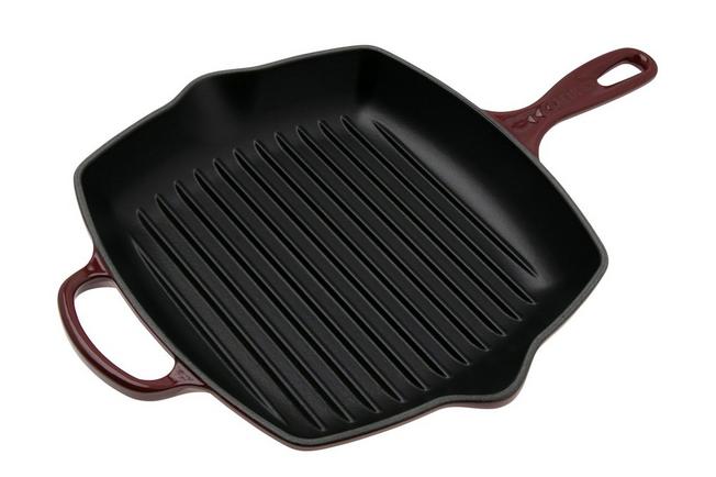 Le Creuset Signature 20183269490422 Garnet square grill pan skillet 26 cm Advantageously shopping at Knivesandtools