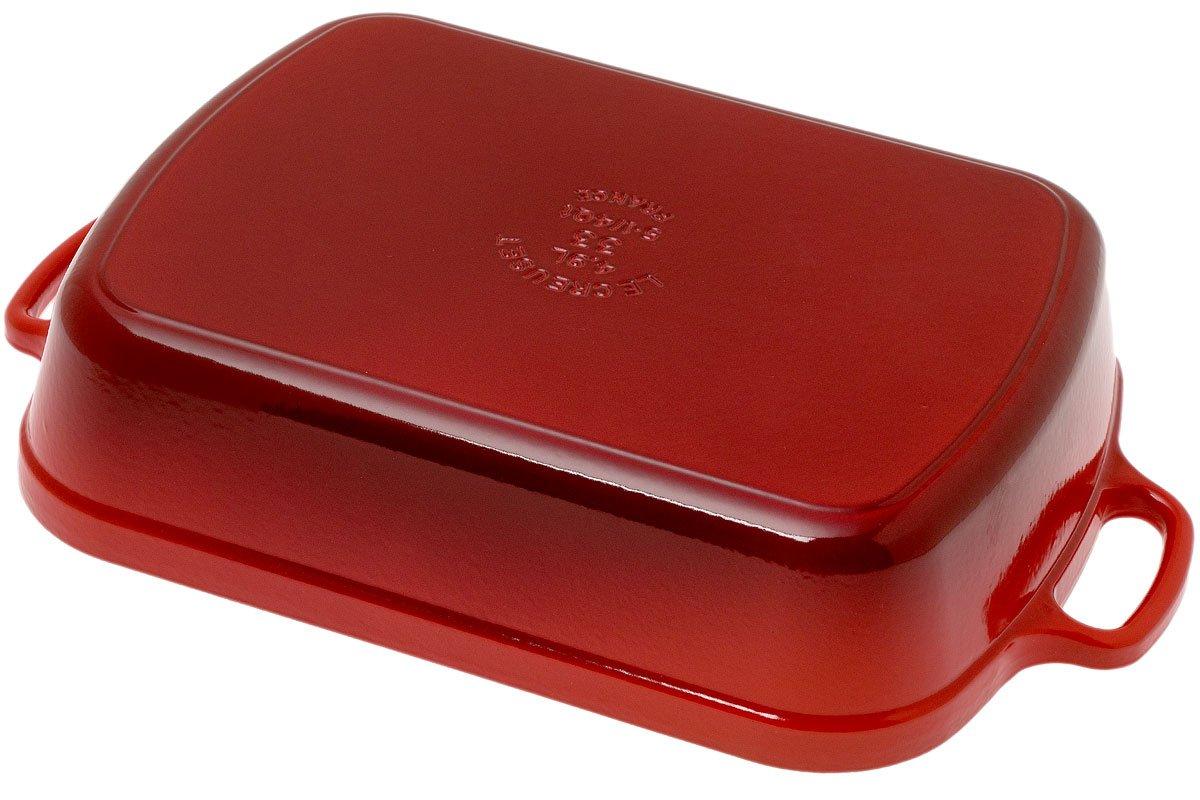 Le Creuset plat à four en fonte rectangulaire, rouge cerise 4.9L, 33 cm Achetez à prix
