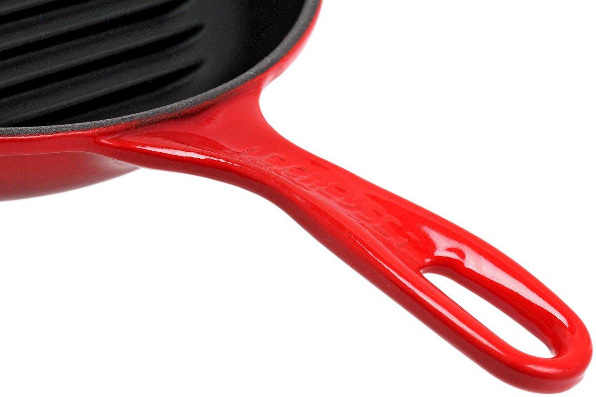 Le Creuset grill pan/skillet round 26cm, red Advantageously shopping