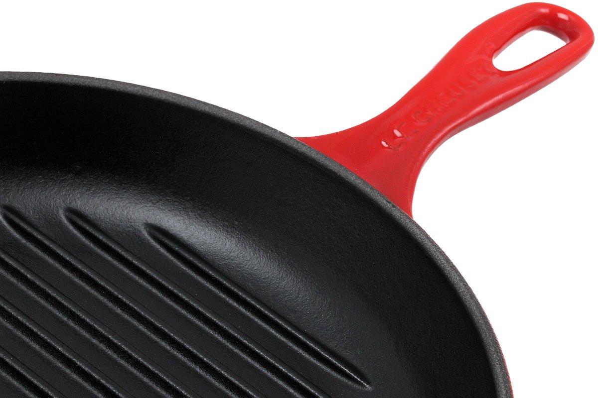 Le Creuset grill pan/skillet 26cm square, Red  Advantageously shopping at