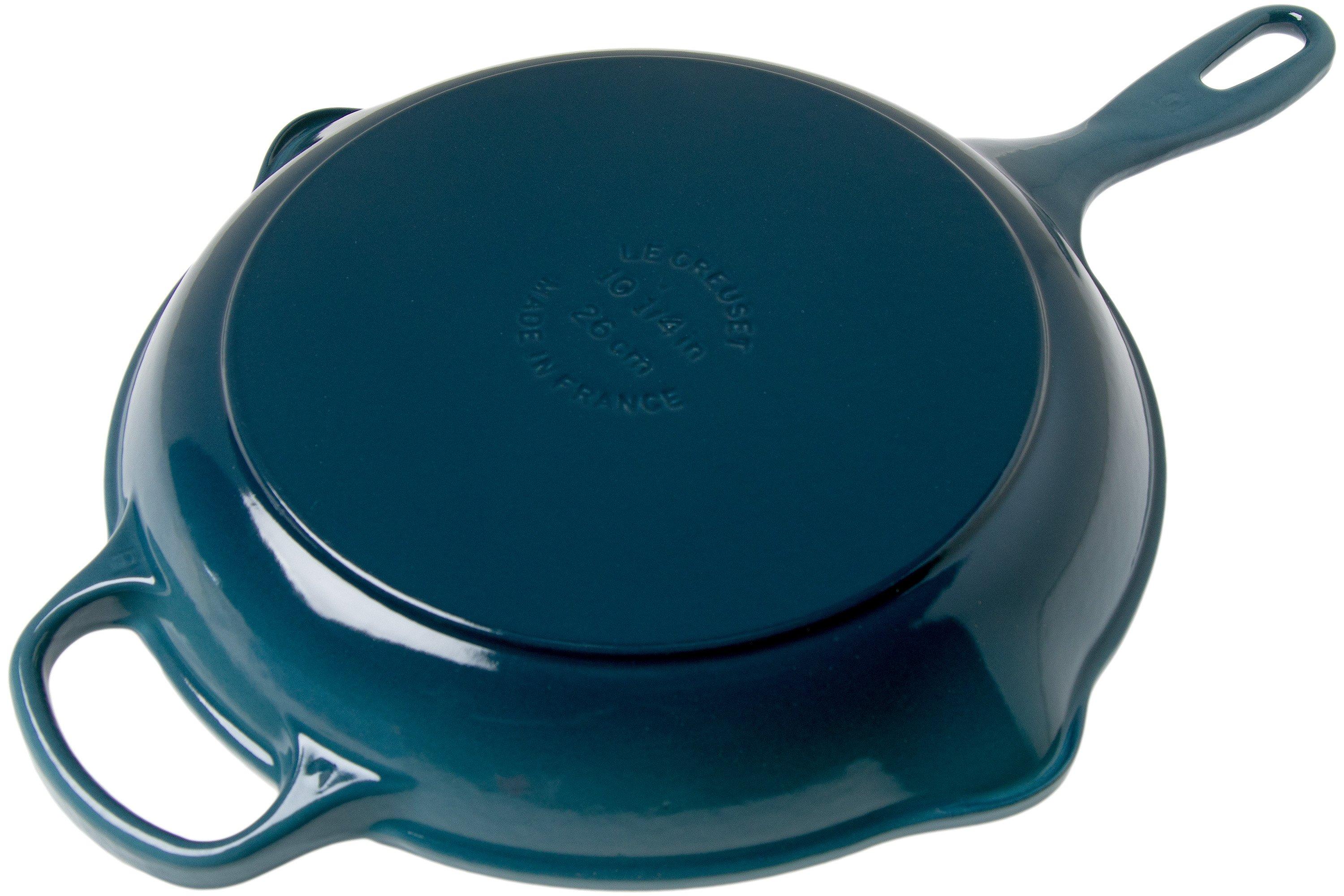 knecht vergroting Sinis Le Creuset grill pan/skillet 26cm round, navy | Advantageously shopping at  Knivesandtools.com