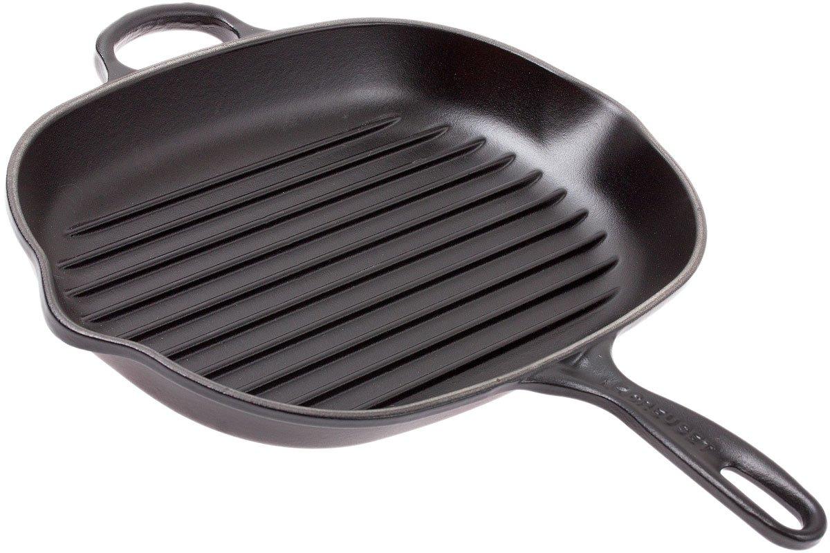 Le Creuset Cast Iron Grill Pan 32 Cm Oval Black Advantageously Shopping At Uk 