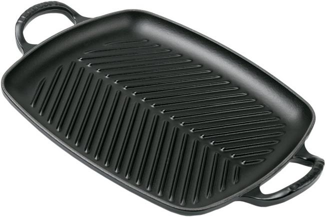 Le Creuset La Fonte enamel rectangular grill pan 32 cm, black