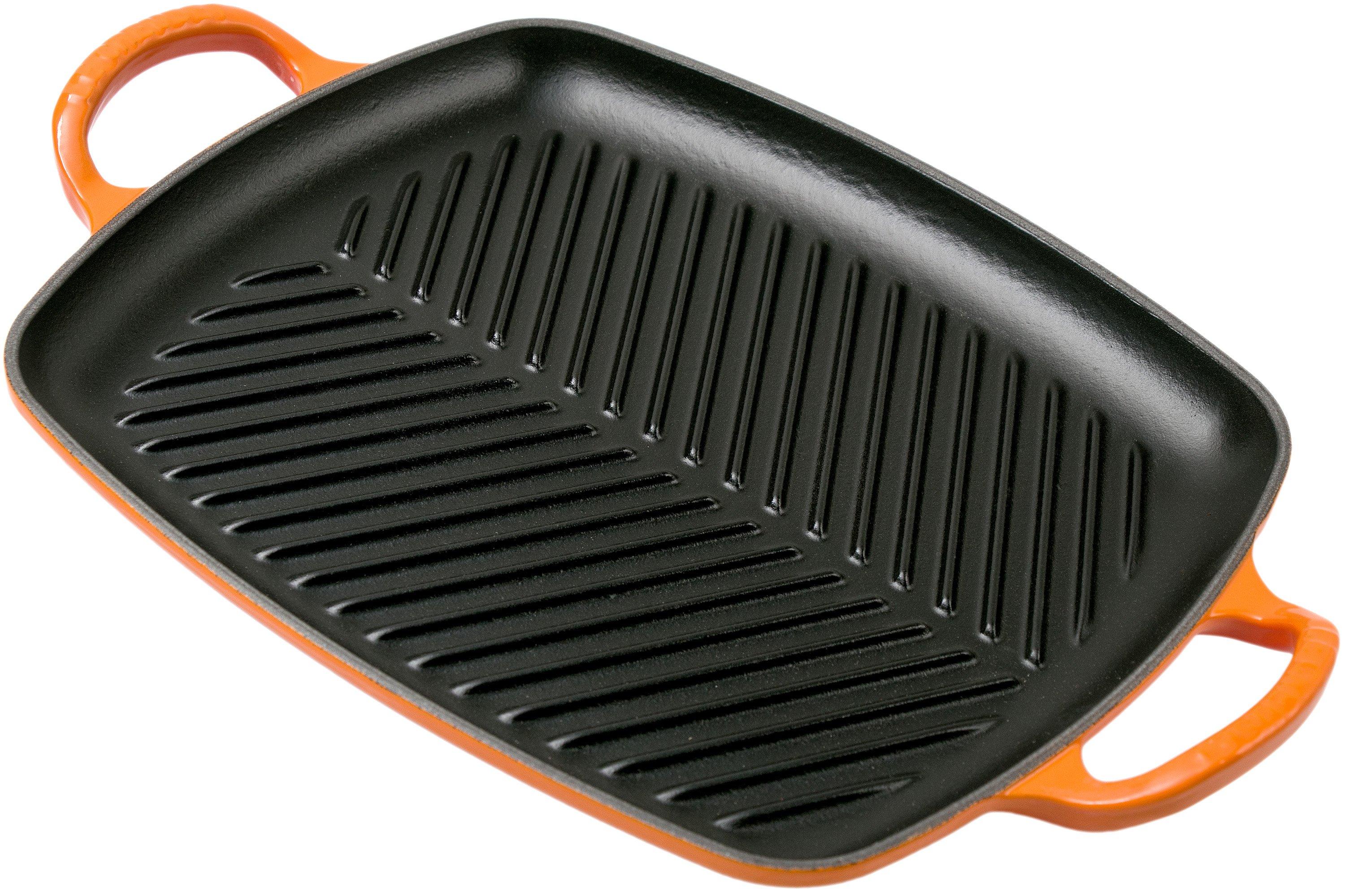 leef ermee Grof Voor u Le Creuset La Fonte enamel grill pan 30 cm, orange | Advantageously  shopping at Knivesandtools.com
