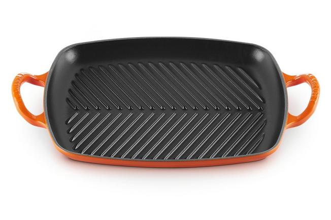 Image pour Le Creuset La Fonte émaillée gril 30 cm, orange