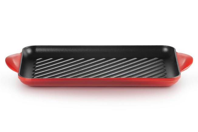Image for Le Creuset La Fonte enamel rectangular grill pan 32 cm, red