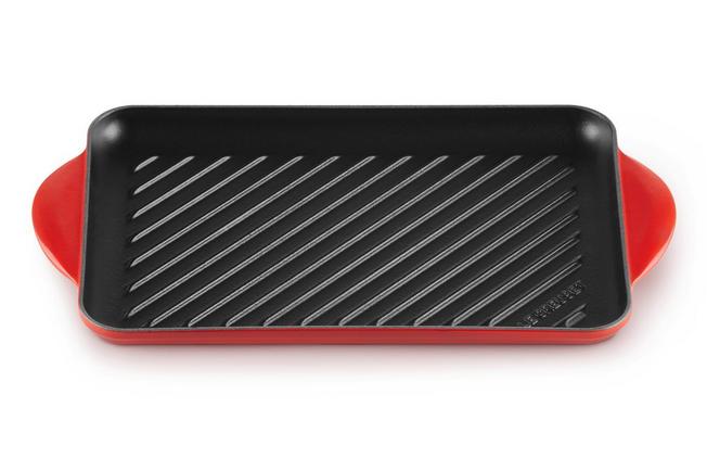 Image for Le Creuset La Fonte enamel rectangular grill pan 32 cm, red