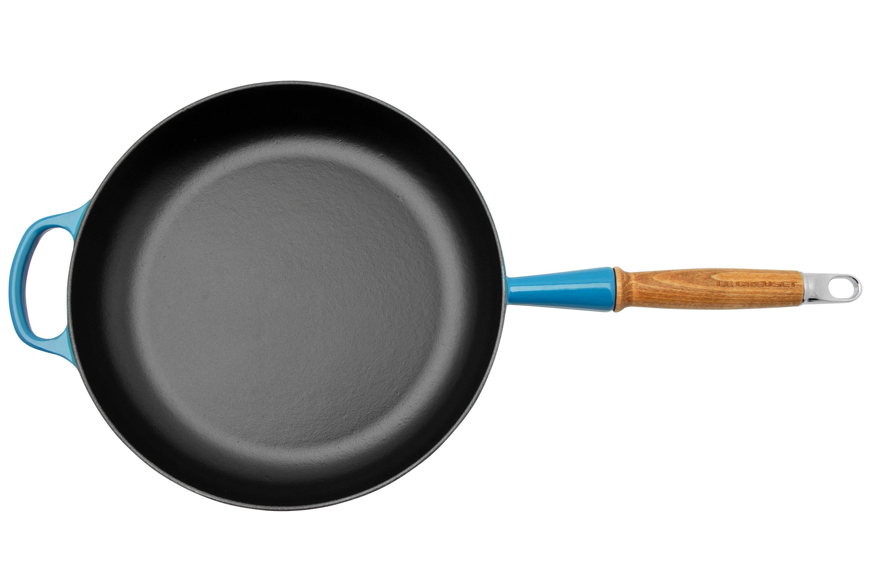 Le Creuset Signature koekenpan, 28 cm, 2.6L, azuurblauw Voordelig kopen bij knivesandtools.nl
