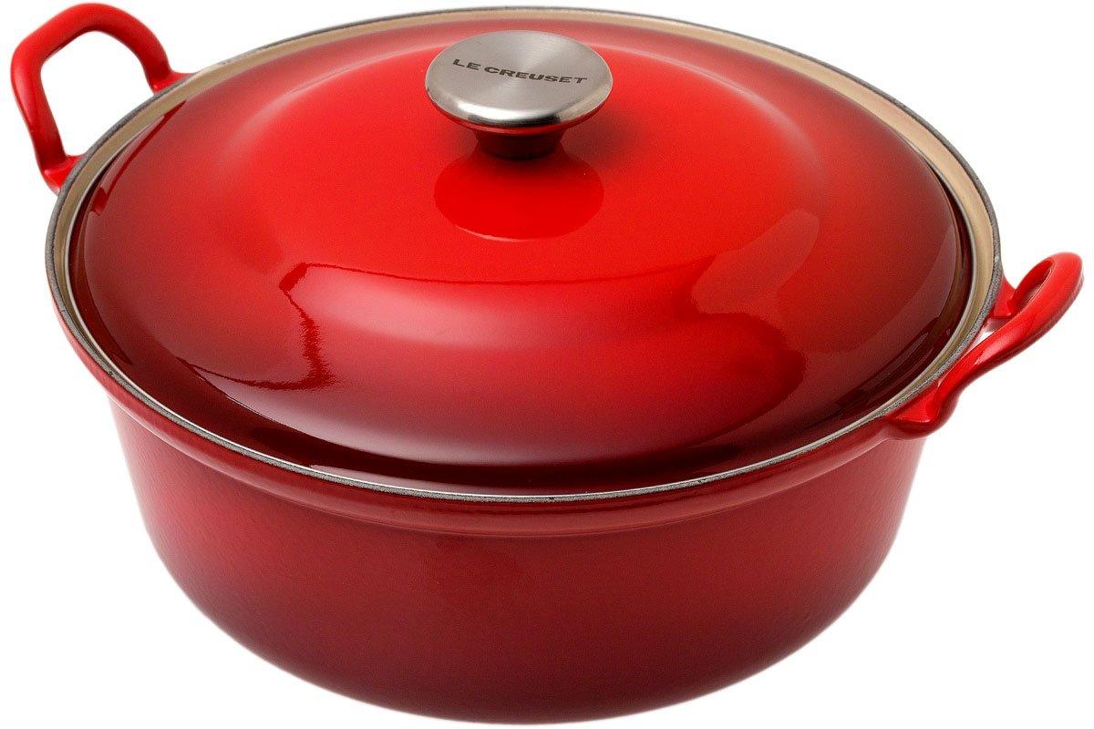 Le Creuset faitout / cocotte 28 cm, 4,9L rouge | Achetez à prix