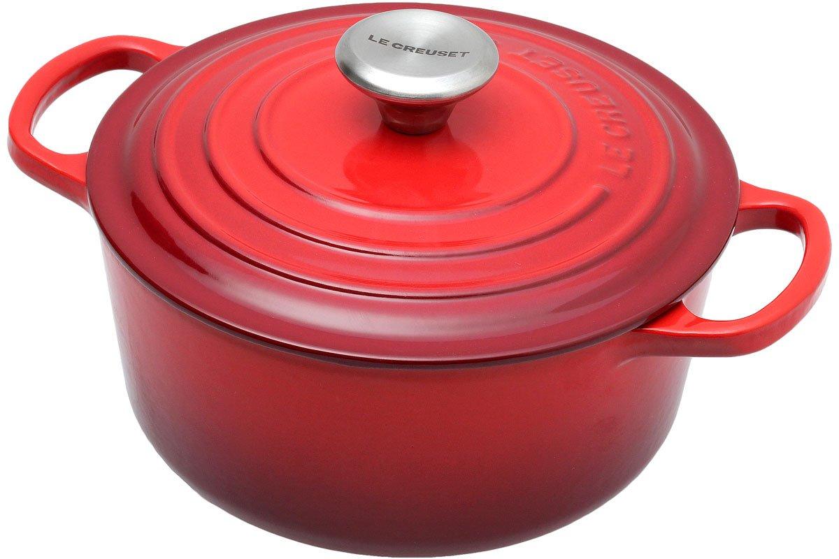 Cocotte Le Creuset Rouge – Diamètre 18 Cm – Émail – État Excellent