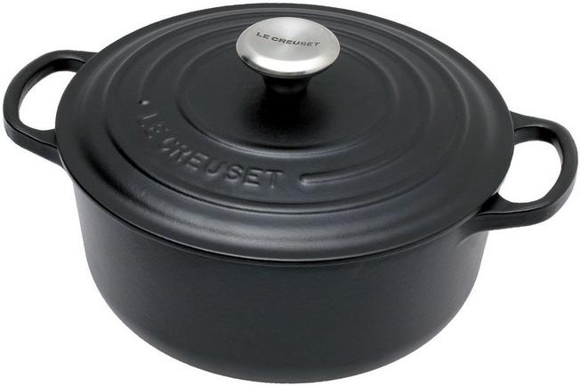 20cm Black Cast Iron Pot with Cover