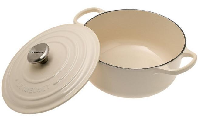 Image for Le Creuset Signature casserole-cocotte 20 cm, 2,4L cream