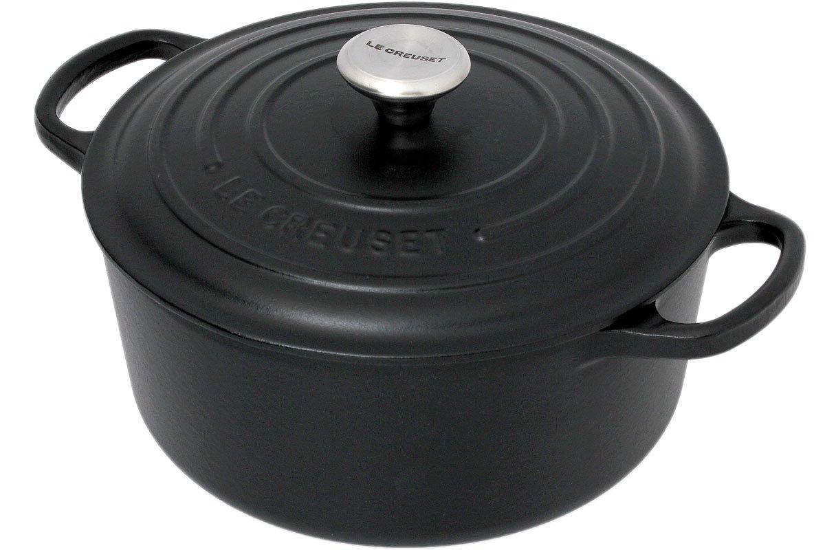 Mekaniker kravle Vind Le Creuset casserole-cocotte 22cm, 3,3 l matt black | Advantageously  shopping at Knivesandtools.com
