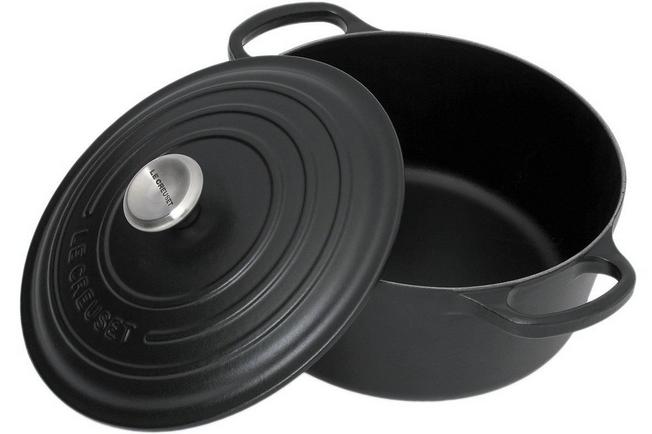 Doodt manager uitslag Le Creuset braadpan - cocotte 22cm, 3.3L mat zwart | Voordelig kopen bij  knivesandtools.be