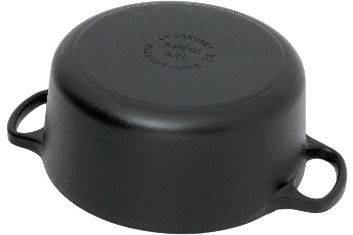 Cocotte Le Creuset 22 cm, 3,3 L noir mat Achetez à prix avantageux