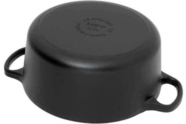 Le Creuset casserole-cocotte 22cm, 3,3 l matt black