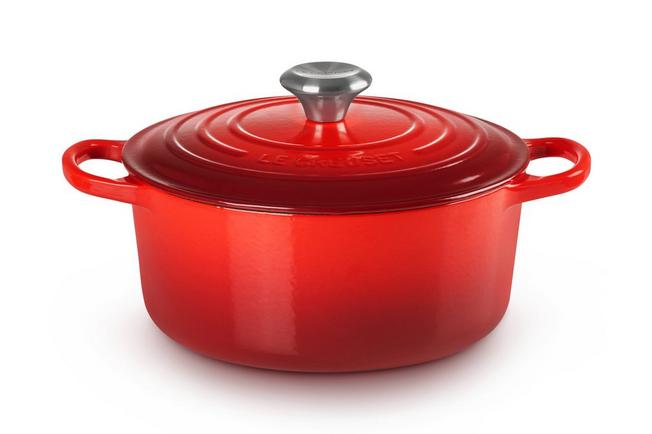 Afbeelding voor Le Creuset braadpan - cocotte 24cm, 4,2L rood