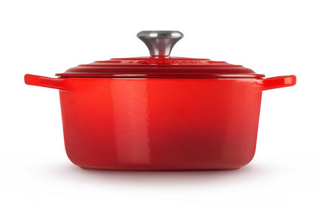 Afbeelding voor Le Creuset braadpan - cocotte 24cm, 4,2L rood