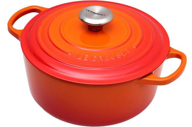 mini wetenschappelijk gitaar Le Creuset braadpan - cocotte 24cm, 4,2L oranje | Voordelig kopen bij  knivesandtools.nl