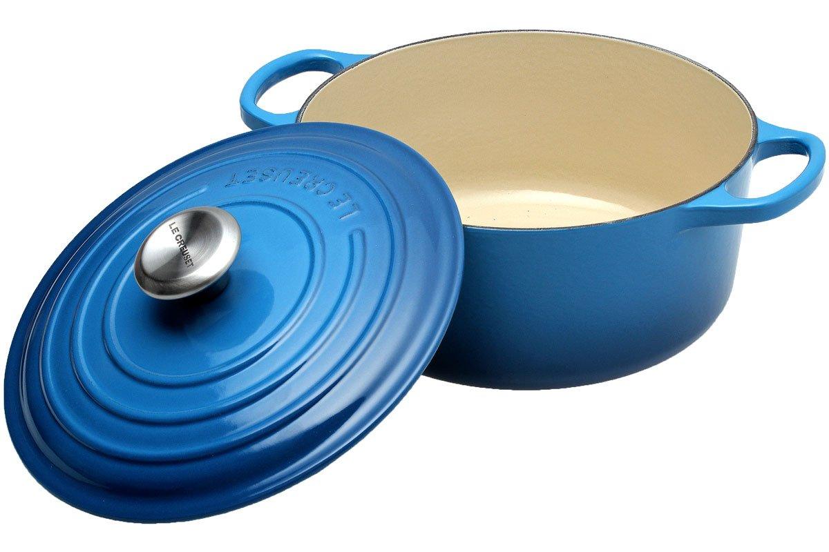 bescherming Idool Gangster Le Creuset braadpan - cocotte 24cm, 4,2L blauw | Voordelig kopen bij  knivesandtools.be