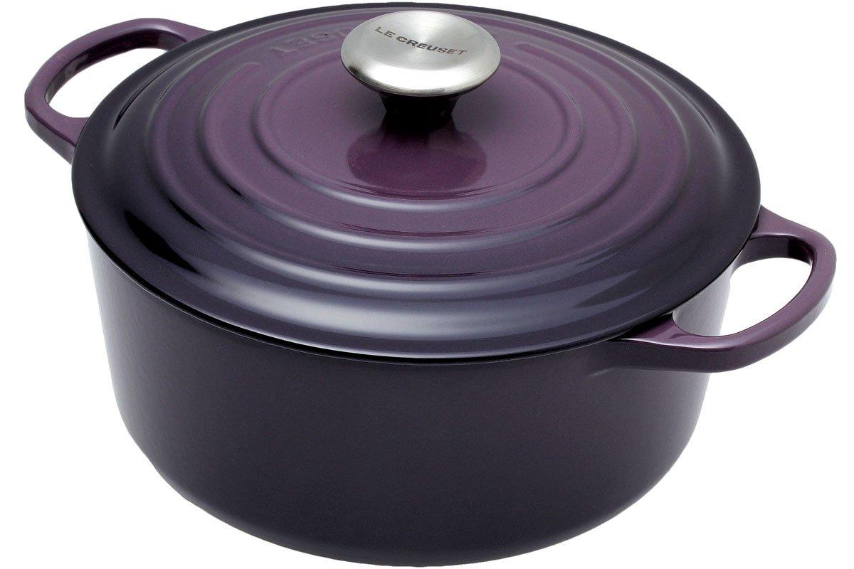 Le Creuset Cocotte Ronde Dutch Oven Purple 24 Cm 3.5 Qt