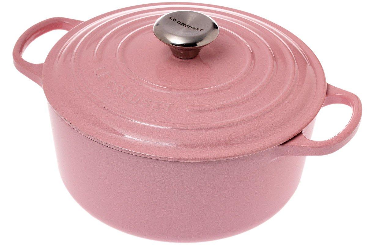 Le Creuset Signature casserole cocotte 24 cm, 4.2 L chiffon pink