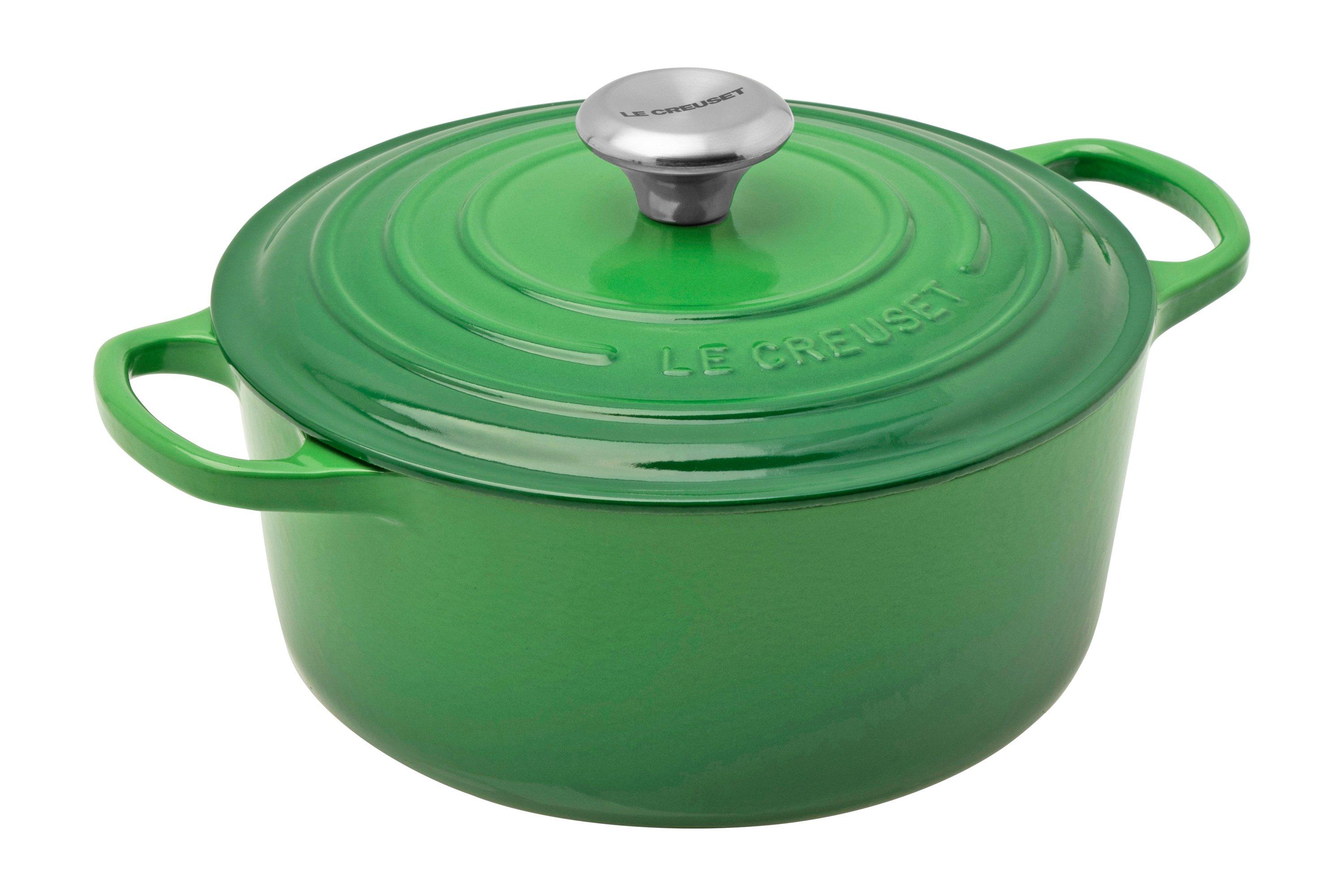Le Creuset casserole - cocotte 24 cm, L green | at Knivesandtools.com
