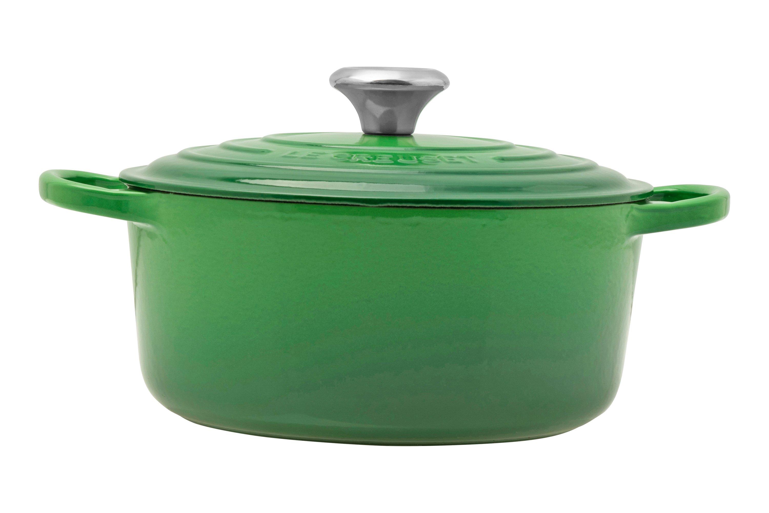 Le Creuset casserole cocotte 24 cm, 4.2 L green Advantageously