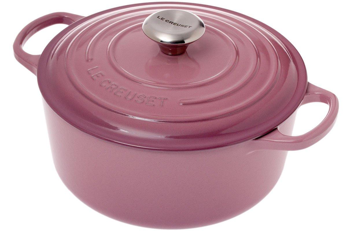 Le Creuset Signature casserole cocotte 24 cm, 4.2 L mauve pink