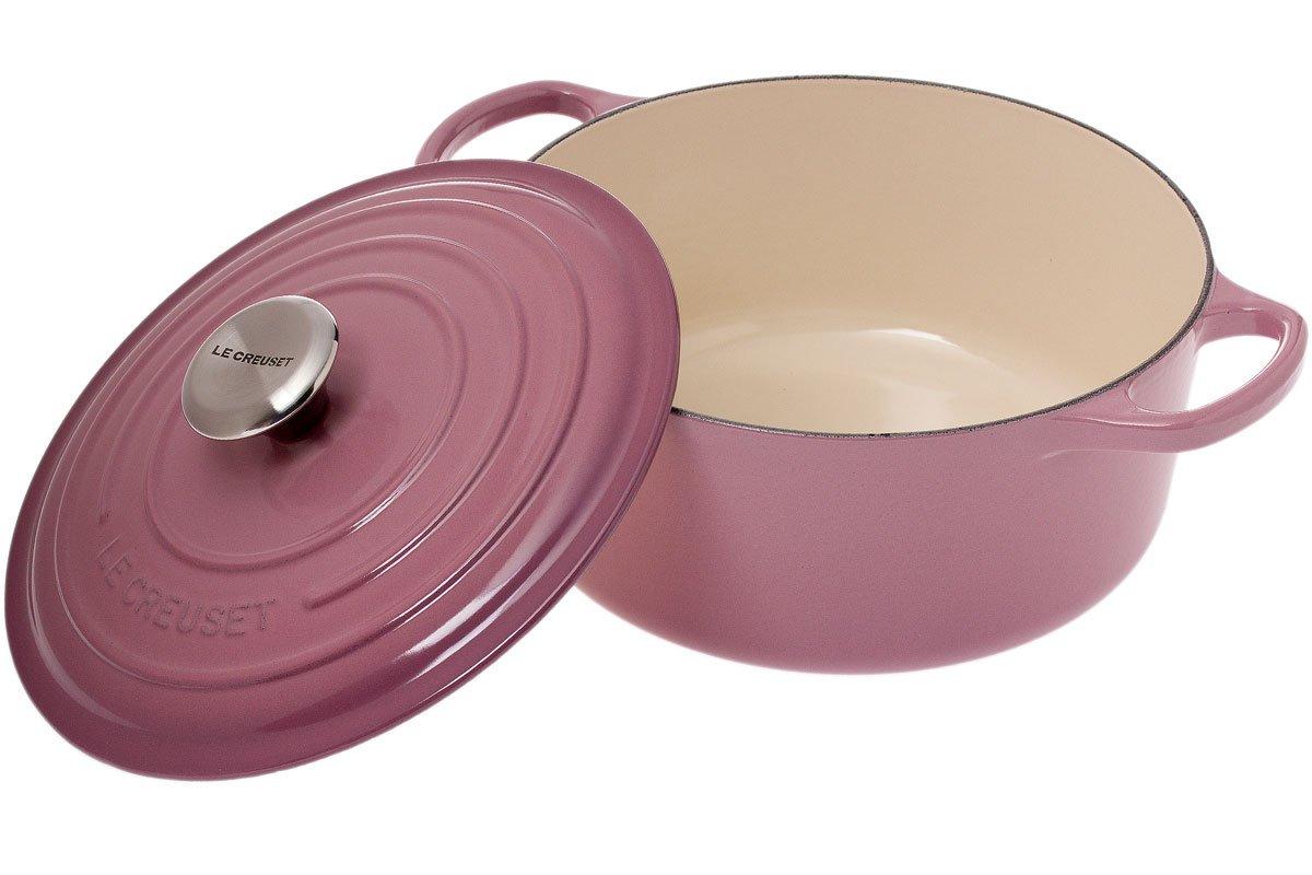 Le Creuset Signature casserole cocotte 24 cm, 4.2 L mauve pink
