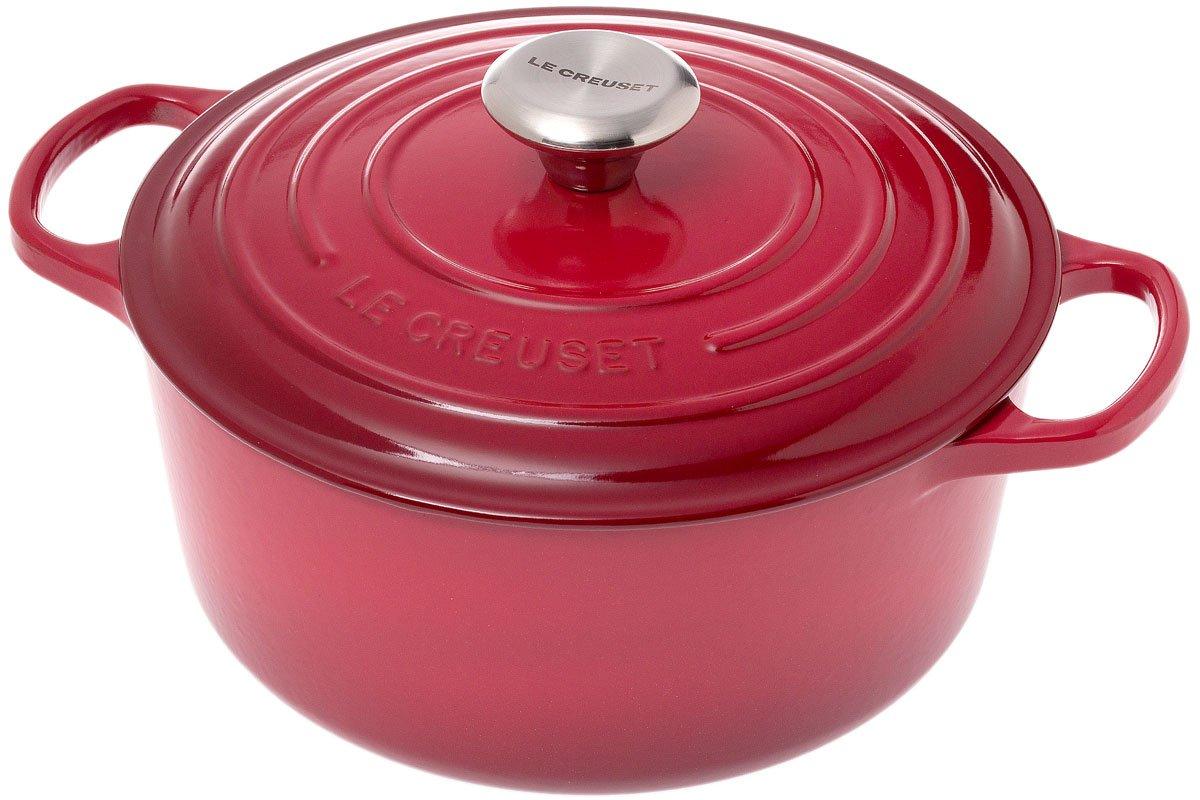 Le Creuset Signature casserole cocotte 24 cm, 4.2 L burgundy